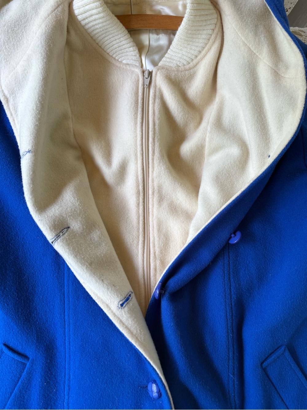 Vintage Wool Vest Coat Royal Blue Mackintosh Authentic XL - Picture 7 of 12